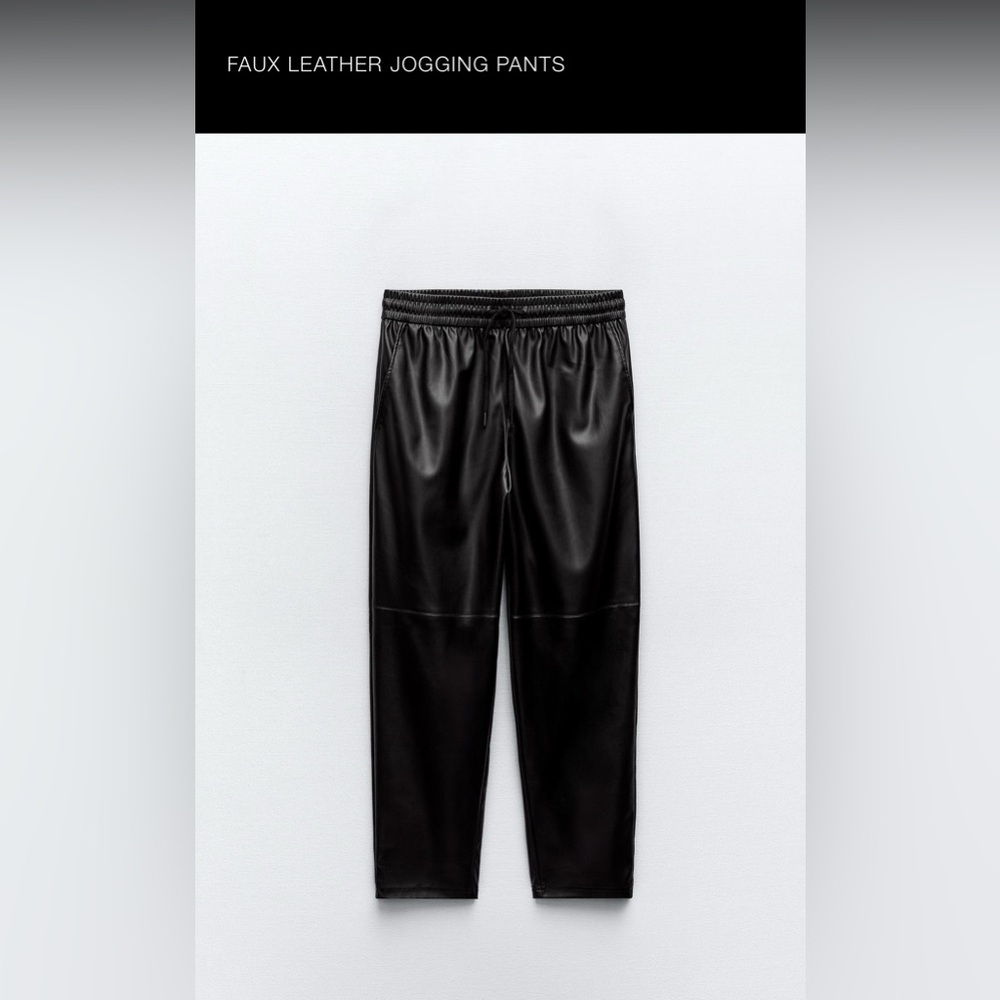 Brand New Size M elasticated waist 
Zara faux leather jogging pant